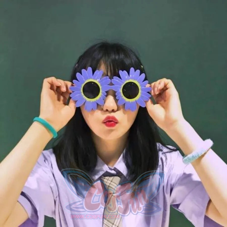 Unicorn Funny Toys Selfie Gadget Picnic Use Birthday Party Gifts Specs Glasses Purple Sunflowers