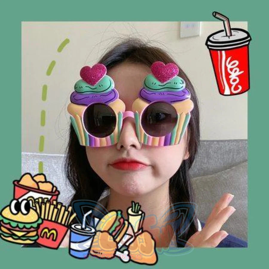 Unicorn Funny Toys Selfie Gadget Picnic Use Birthday Party Gifts Specs Glasses Rainbow Cake