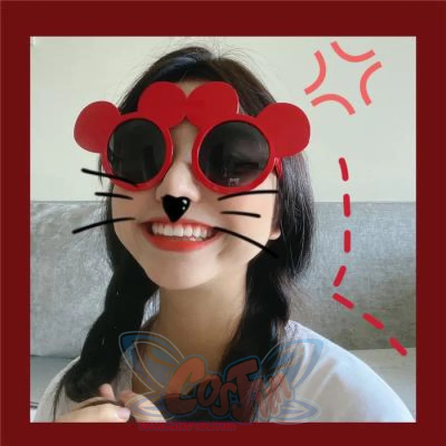 Unicorn Funny Toys Selfie Gadget Picnic Use Birthday Party Gifts Specs Glasses Red Mickey Mouse