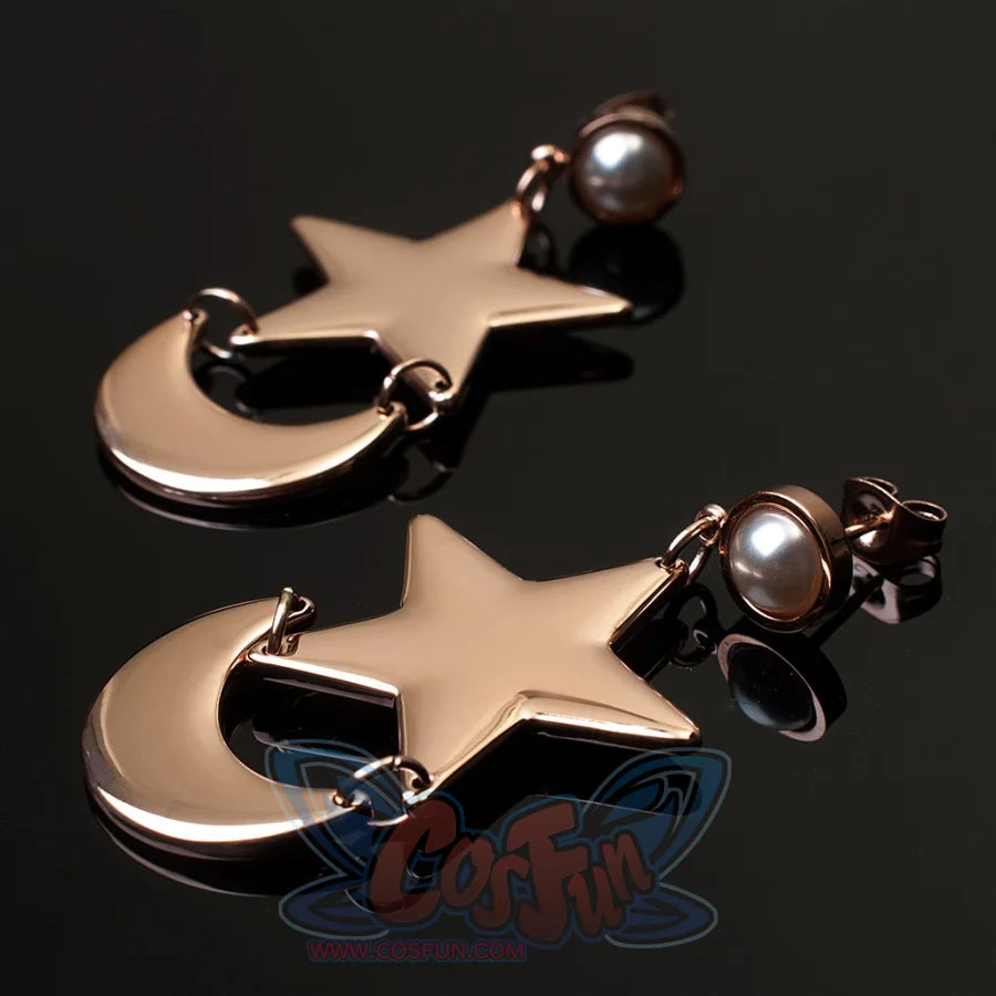 Usagi Tsukino Cosplay Star And Moon Crystal Earrings Mp002090 Props & Accessories
