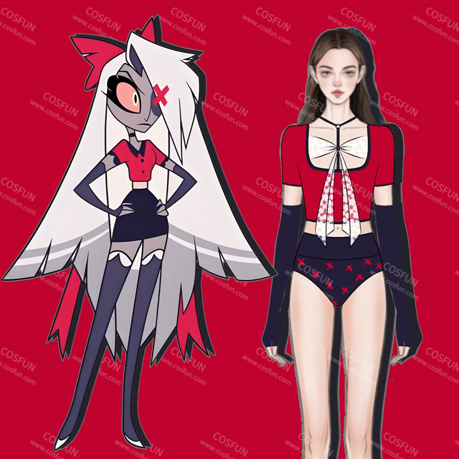【CONFIRMATION】$3 Deposit = $10 Coupon Hazbin Hotel Vaggie Cosplay Derivative Swimsuit