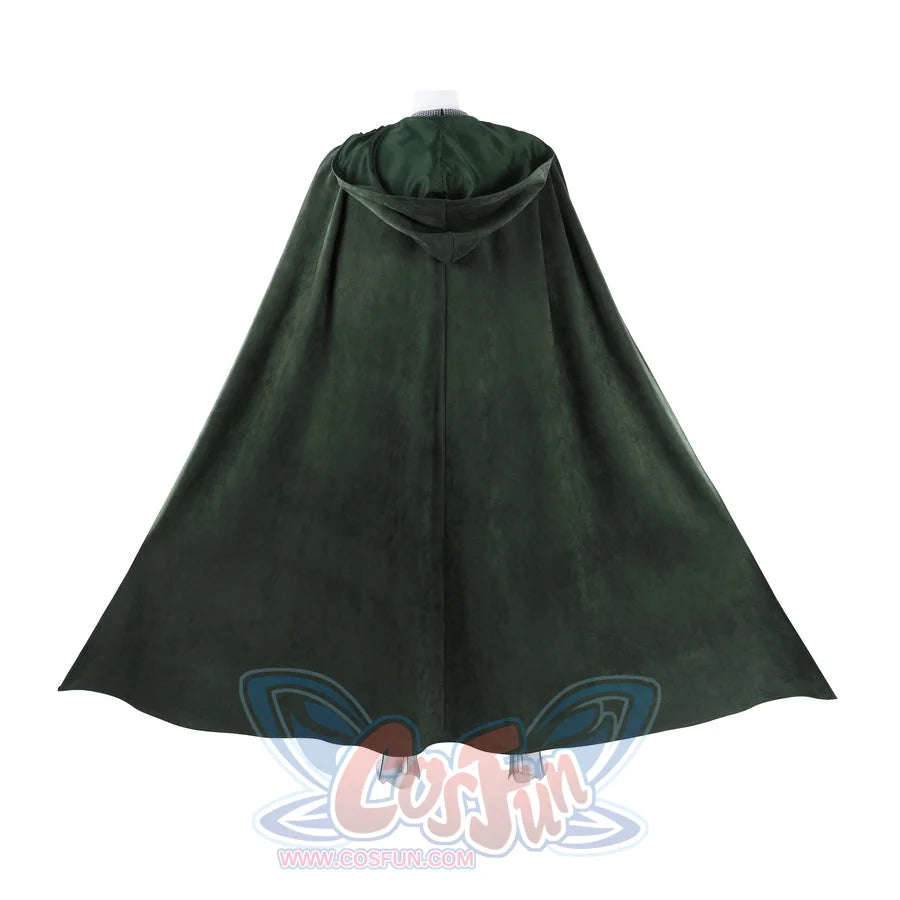 Doom Victor von Doom cosplay costume turns the green cape into a broad rear silhouette.