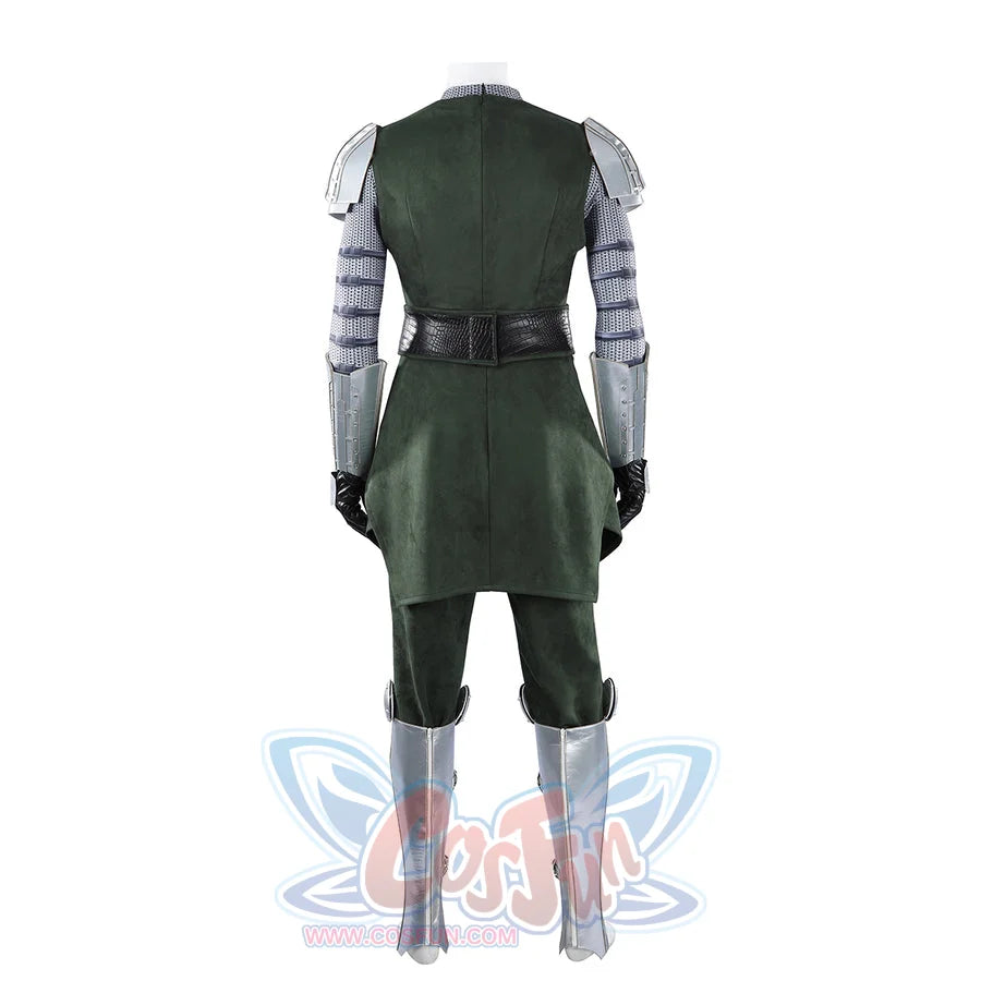 Doom Victor von Doom cosplay costume turns the green back panel and silver leg armor.