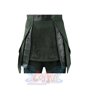Doom Victor von Doom cosplay costume centers the green front tunic panel below the belt.