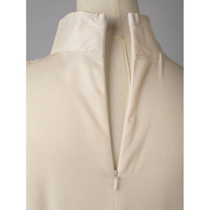 Violet Evergarden cosplay costume incorporates a secure back zipper closure along the high standing collar and bodice.