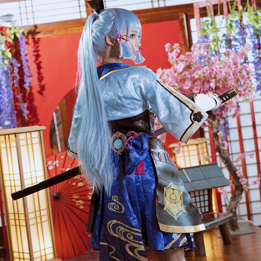 Genshin Impact Kamisato Ayaka Cosplay Costume Jacquard Version C00443