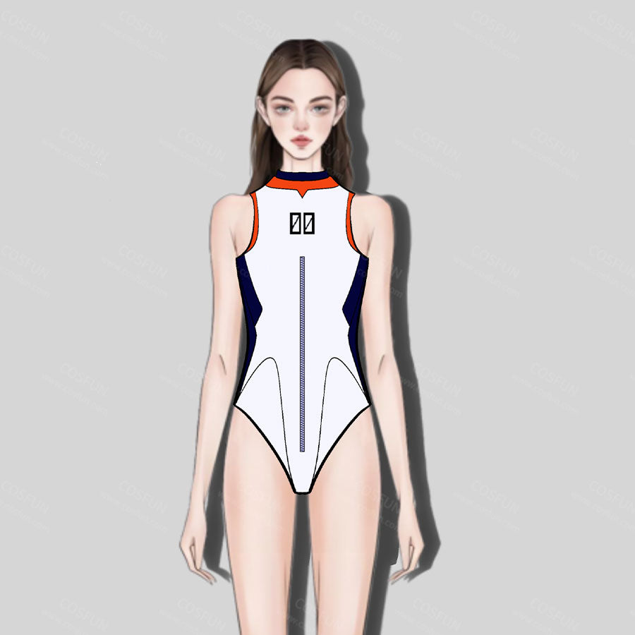 【CONFIRMATION】$3 Deposit = $10 Coupon Rei Ayanami Cosplay Costume Derivative Bodysuit Swimsuit