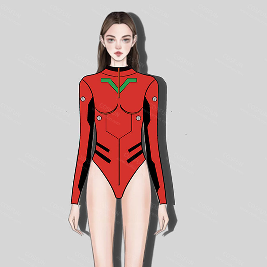 【CONFIRMATION】$3 Deposit = $10 Coupon Asuka Langley Soryu Cosplay Costume Derivative Bodysuit Swimsuit