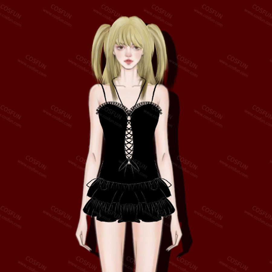 【CONFIRMATION】$3 Deposit = $10 Coupon Misa Amane Cosplay Costume Derivative Bodysuit Swimsuit
