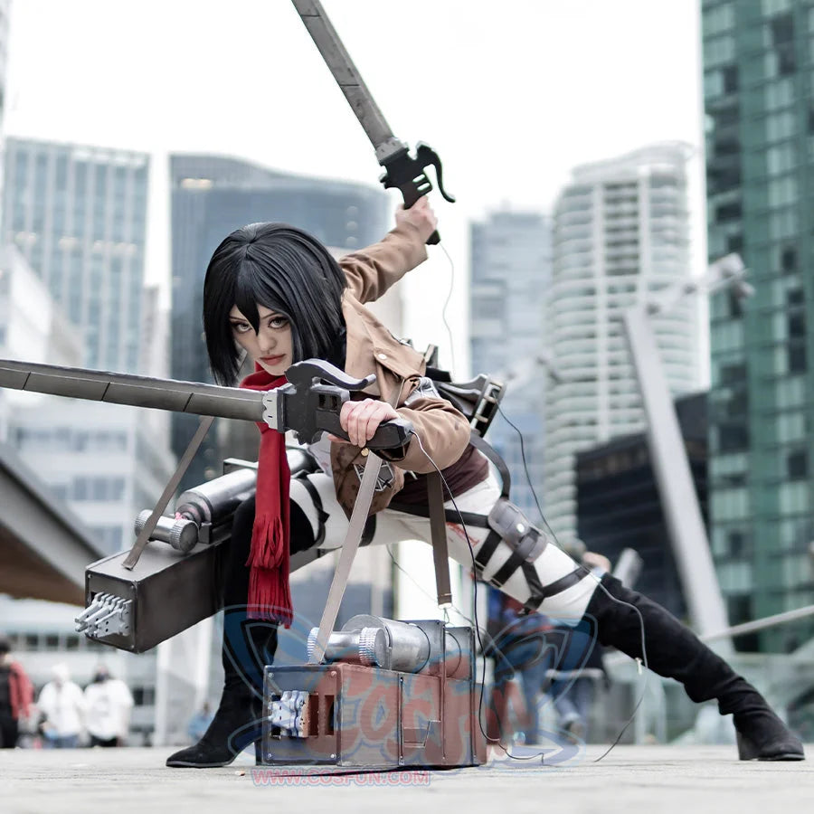 Attack on Titan Shingeki no Kyojin Mikasa Ackermann Cosplay Costume mp000733 Costumes