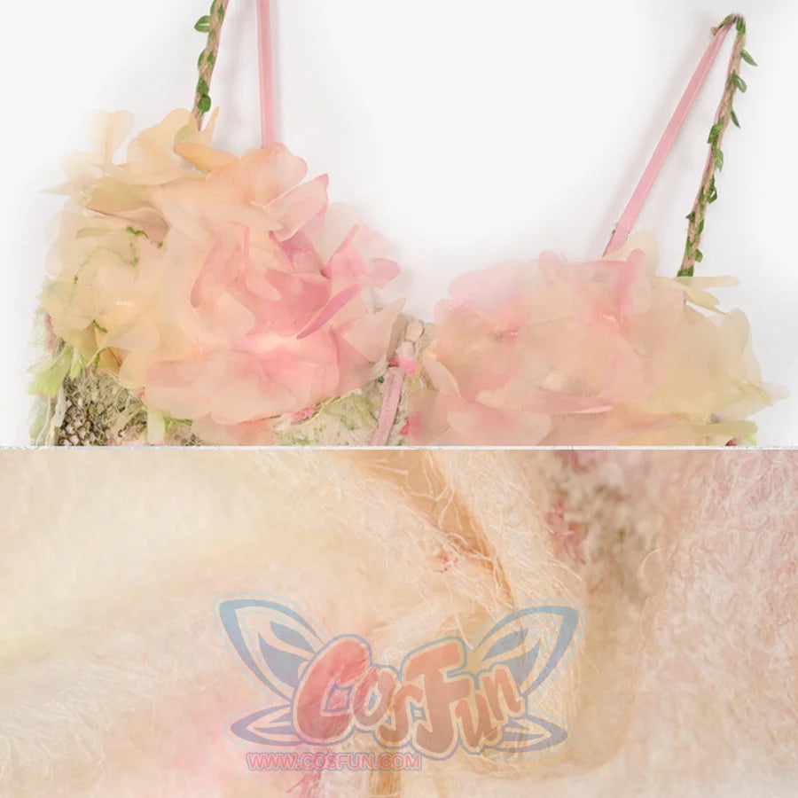 Forest Spirit Fairycore Woodland Gown Spring Corset Bodice Dress