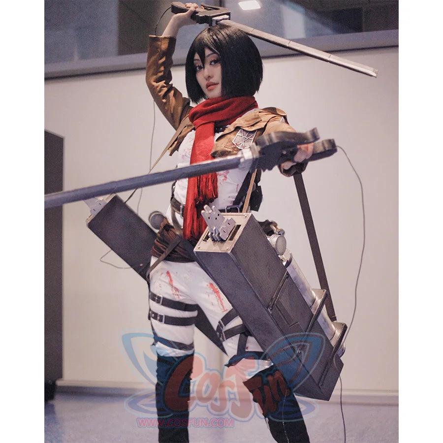 Attack on Titan Shingeki no Kyojin Mikasa Ackermann Cosplay Costume mp000733 Costumes