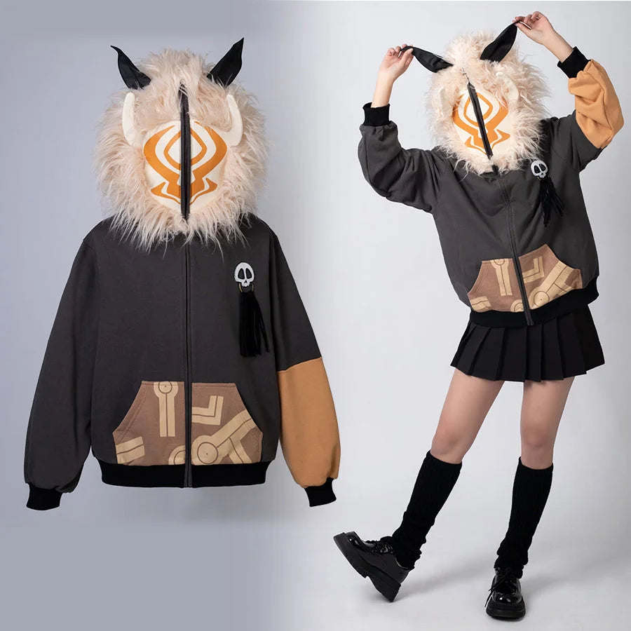 Genshin Impact Hilichurl hoodie full view