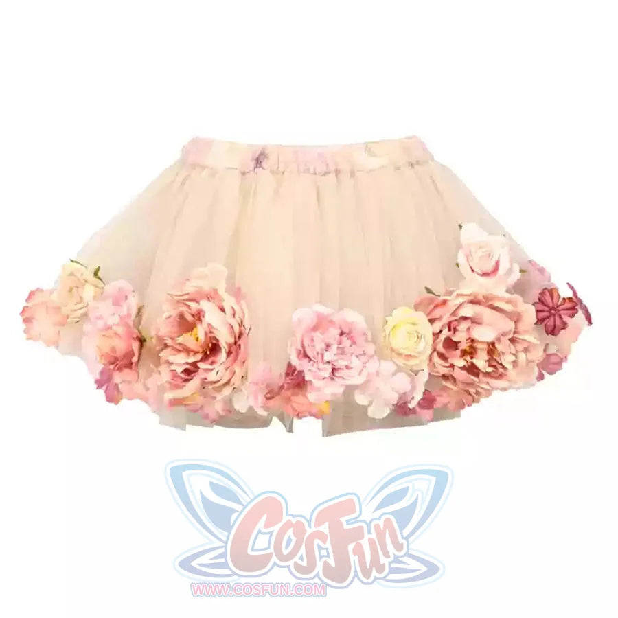 Forest Spirit Fairycore Woodland Gown Spring Corset Bodice Dress Petticoat / S