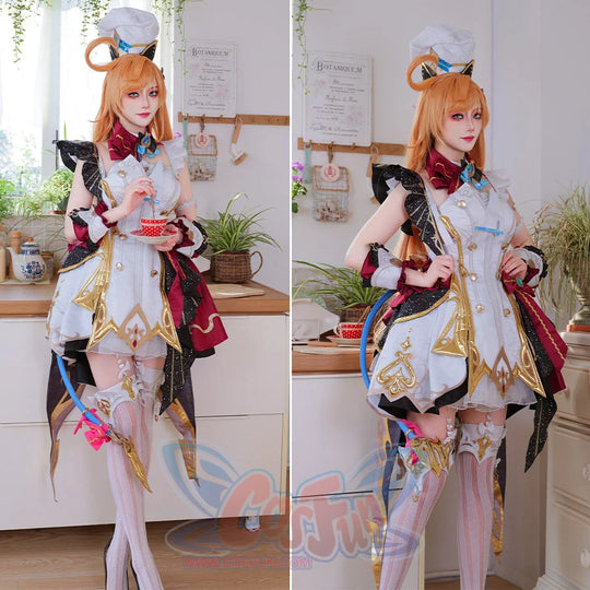 Genshin Impact Escoffier Cosplay Costumes C09429 AA Costumes