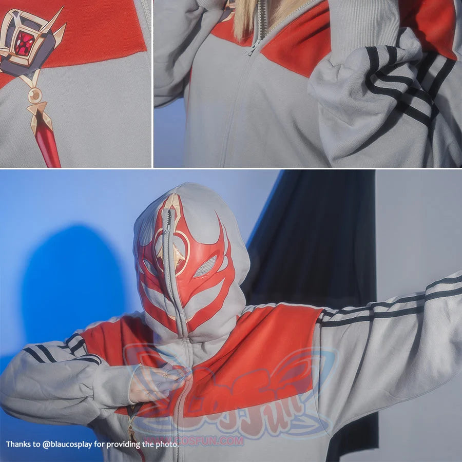 【Ready To Ship】Cosfun Gesnhin Impact Childe Tartaglia Derivative Full Zip Hoodie Jacket Fy0027