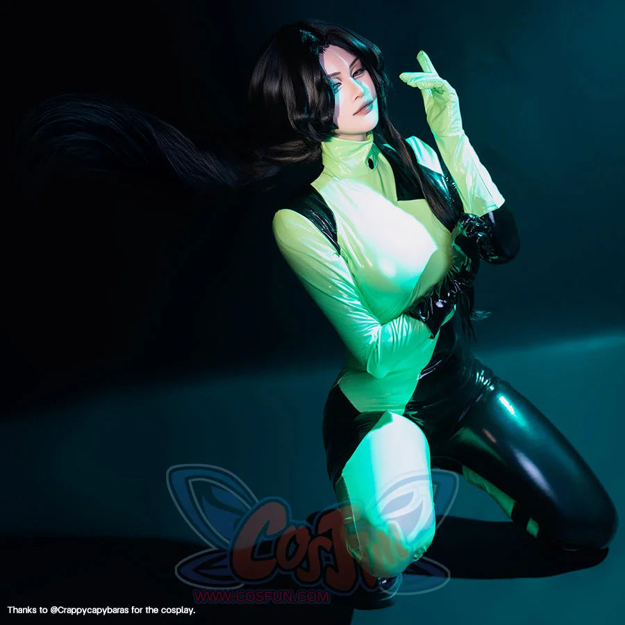 【READY TO SHIP】Kim Possible Shego Cosplay Costume C08760 Costumes