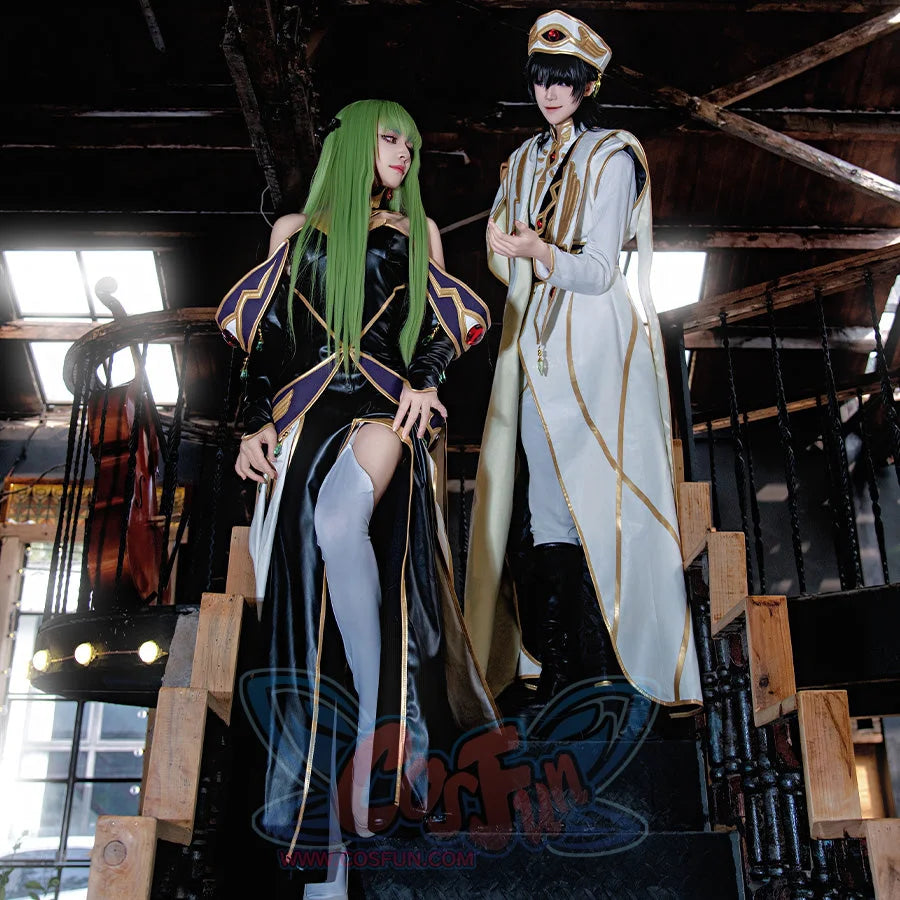 Anime Code Geass: Lelouch of the Rebellion Code Geass C.C. Queen Dress Cosplay Costume C09323 Costumes