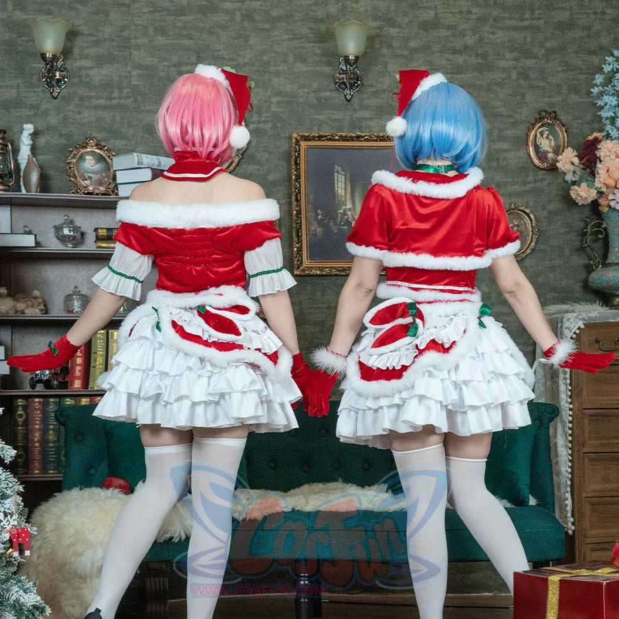 Re: Zero − Starting Life In Another World Rem Cosplay Christmas Outfit C00881 Costumes