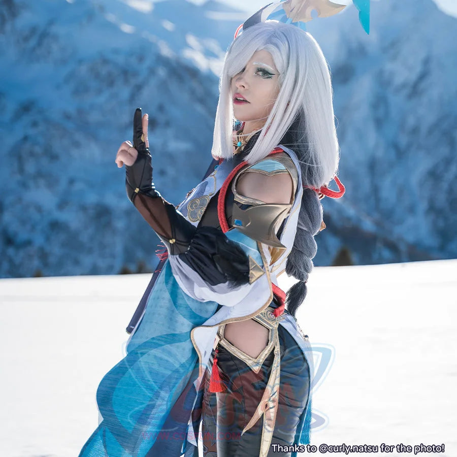 Genshin Impact Shenhe Cosplay Costume C07686 Aaa Costumes
