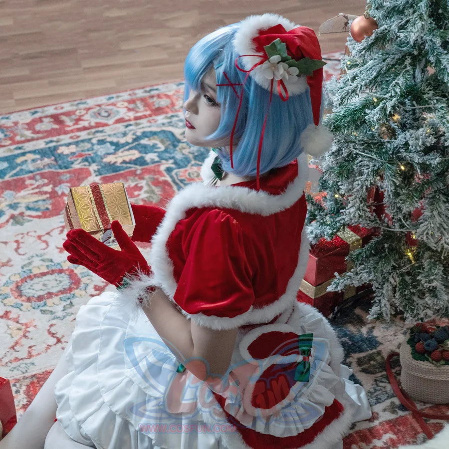 Re: Zero − Starting Life In Another World Rem Cosplay Christmas Outfit C00881 Costumes