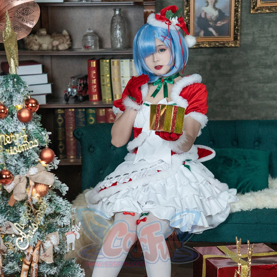 Re: Zero − Starting Life In Another World Rem Cosplay Christmas Outfit C00881 Costumes