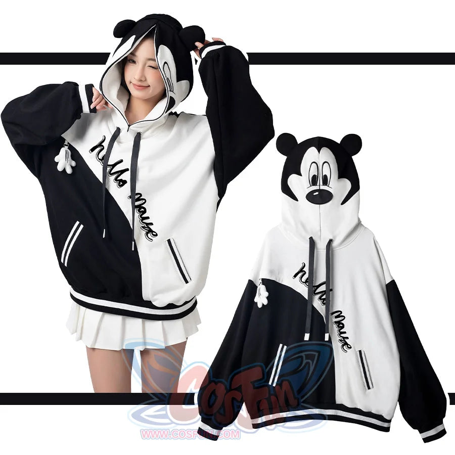 【PRE-SALE】COSFUN Original Cartoon Mouse Cosplay Full Zip Hoodie FAN0001 Sweatshirt