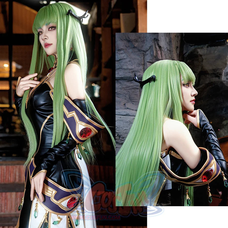 Anime Code Geass: Lelouch of the Rebellion Code Geass C.C. Queen Dress Cosplay Costume C09323 Costumes