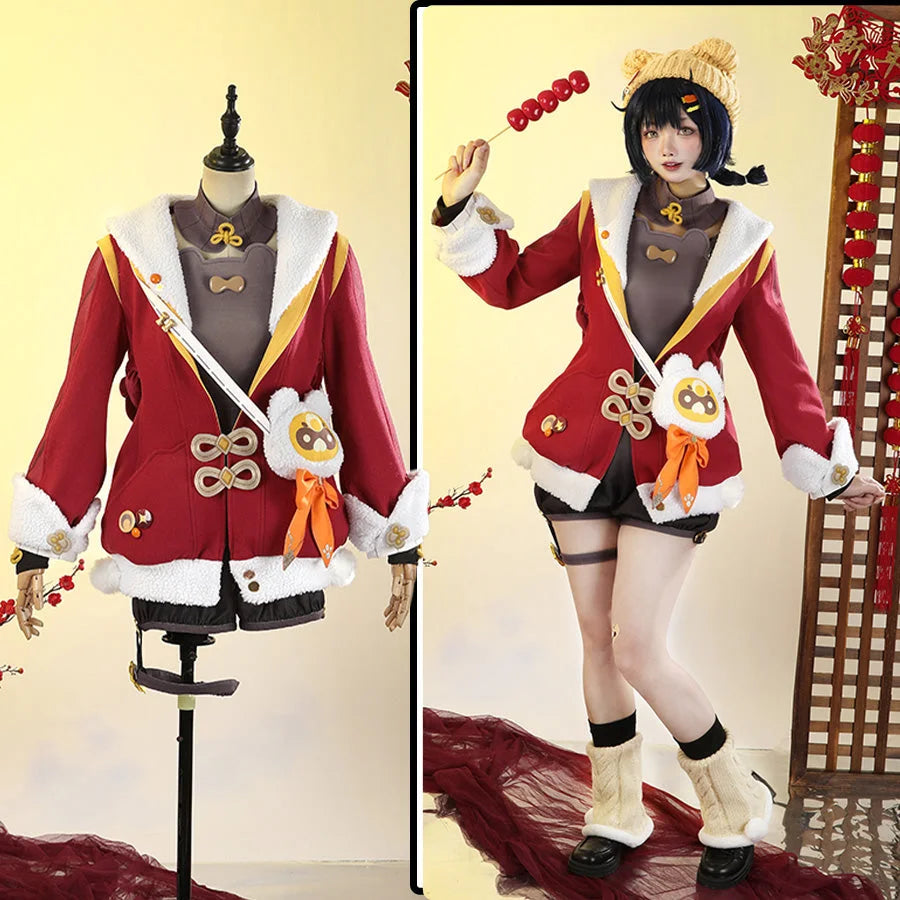 Genshin Impact Xiangling Cosplay Costume C09314 Aa Costumes