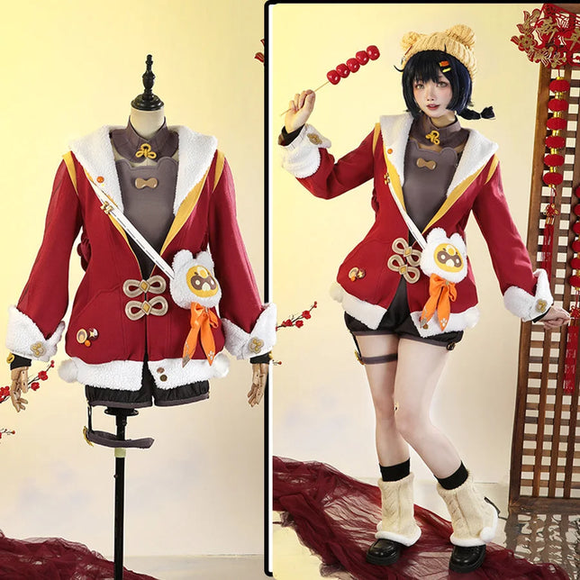 Genshin Impact Xiangling Cosplay Costume C09314 Aa Costumes