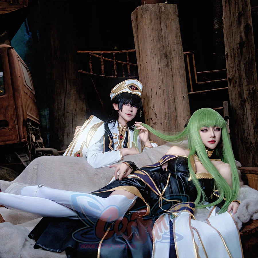 Anime Code Geass: Lelouch of the Rebellion Code Geass C.C. Queen Dress Cosplay Costume C09323 Costumes