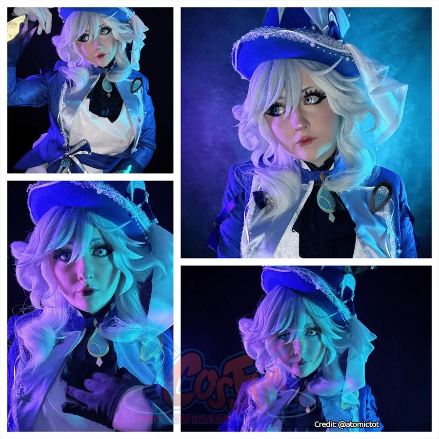 Genshin Impact Pneuma Furina Hydro Archon Cosplay Wig C08362 Wigs