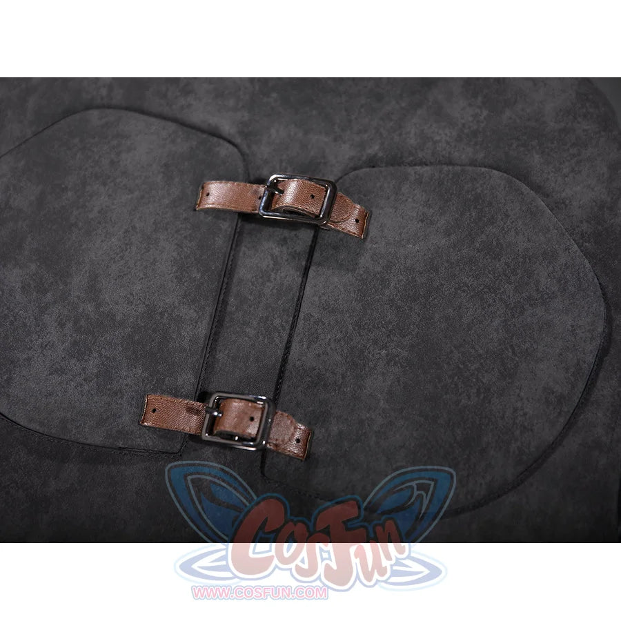 Wild Hunt Geralt of Rivia cosplay shoulder strap accessory uses twin brown bands and metal buckles