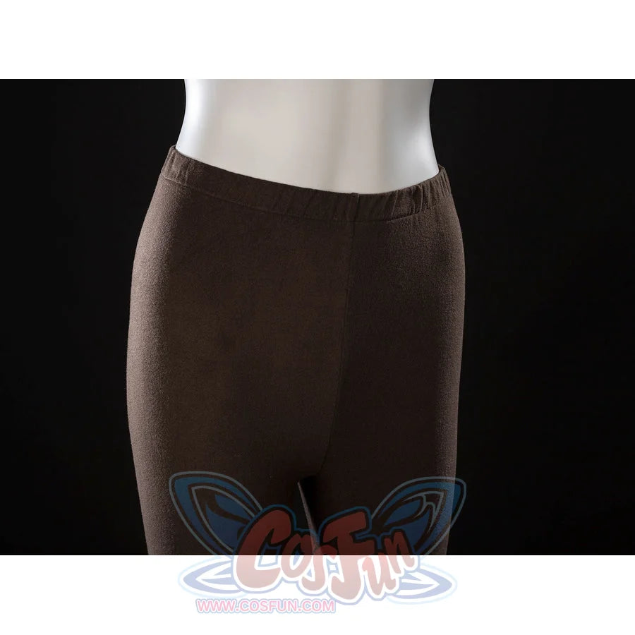 Witch Hat Atelier Coco Tetia Richeh cosplay leggings waist detail sets brown stretch fabric at a simple elastic top.