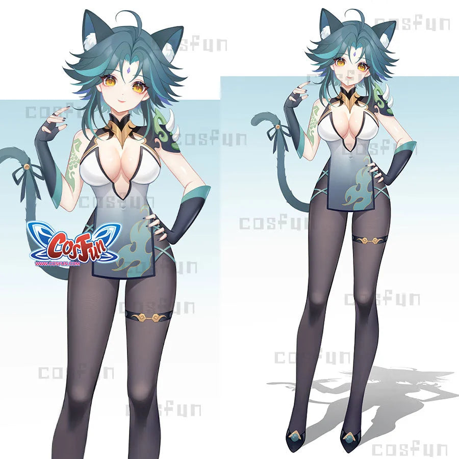 【POLL】Deposit COSFUN Gesnhin Impact Xiao Derivative Cosplay Costume Sexy Outfit $1 Costumes