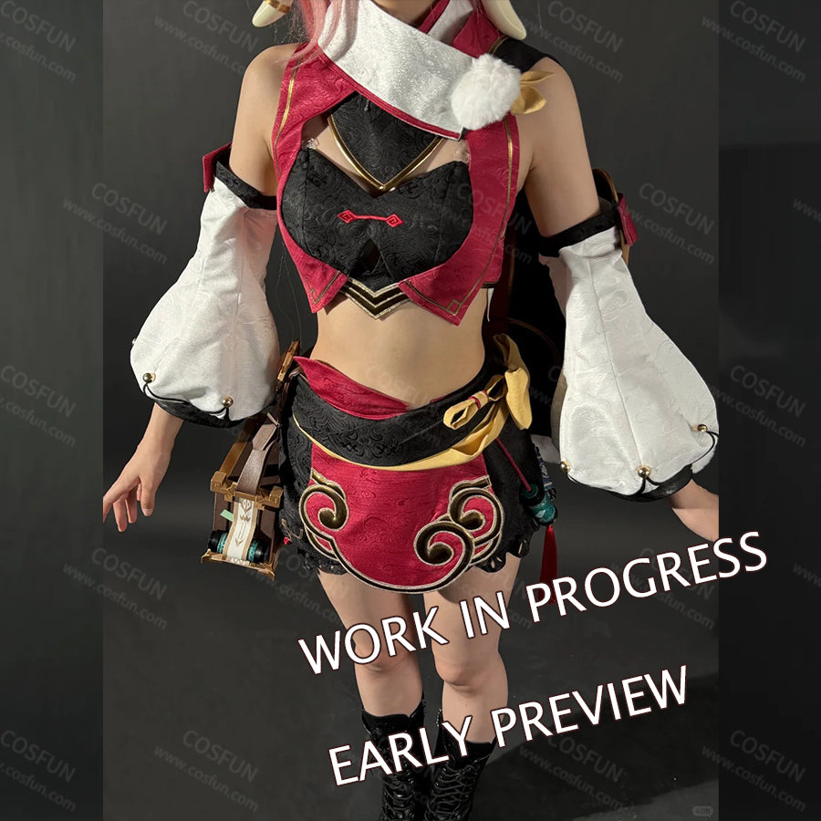 【CONFIRMATION】$5 Deposit = 12% OFF Coupon Genshin Impact Yanfei Cosplay Costume
