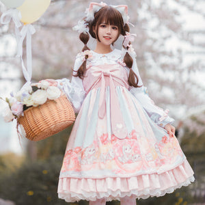 Sweet Daily Lolita Princess Jumper Skirt Sets