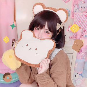 Lolita Cheese and Bear Sliced Bread Bag and Hairband Sets S22556