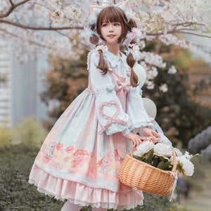 Sweet Daily Lolita Princess Jumper Skirt Sets