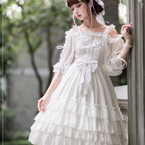 Elegant Lolita High Waist Jumper Skirt