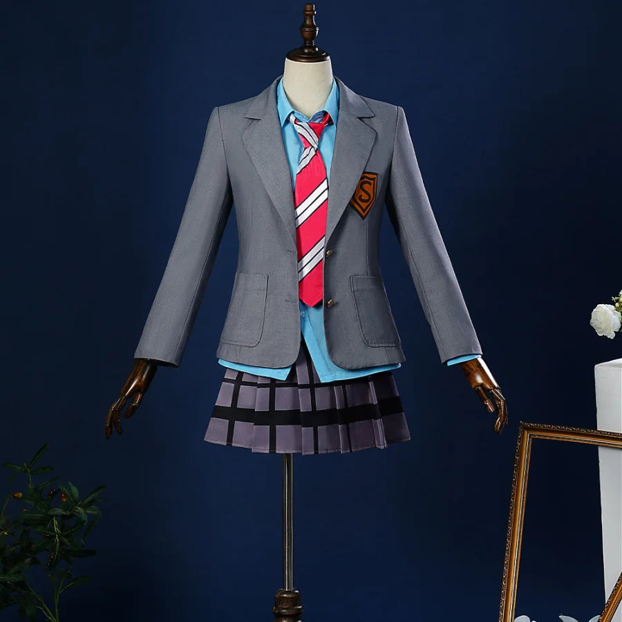 Your Lie in April Miyazono Kaori Cosplay Costume N07334 - cosfun
