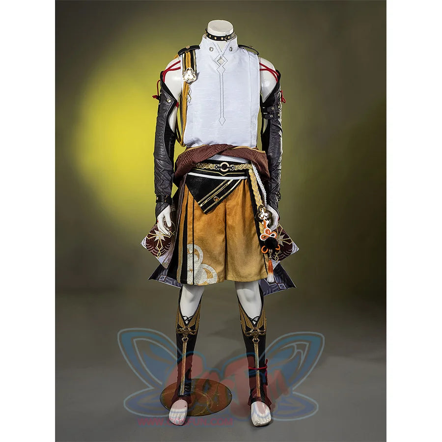【READY TO SHIP】Genshin Impact Shikanoin Heizou Cosplay Costume/Shoes N07486 AAA Costumes