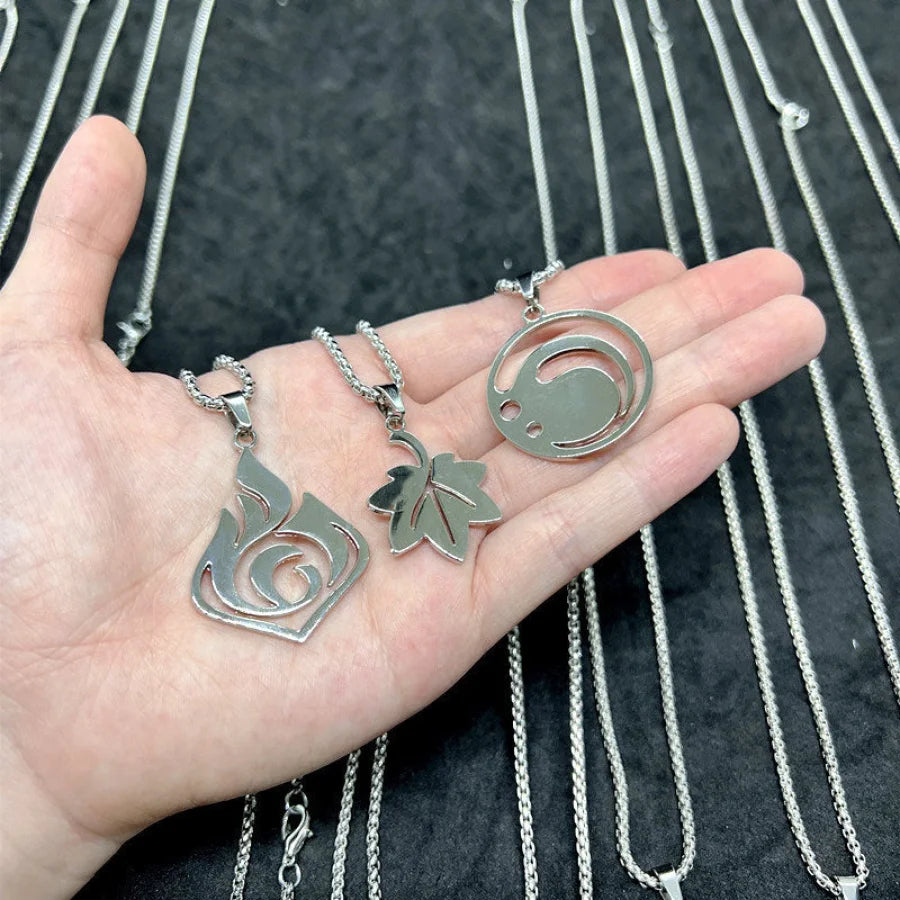 Genshin Impact Vision Necklaces Silver Version N07313 - cosfun