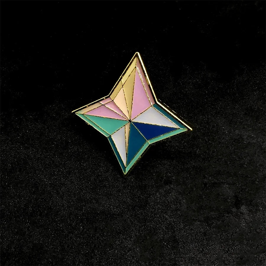 Genshin Impact Primogems Brooch N07319_set - cosfun