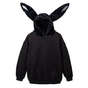 Rabbit Ears Oversize Brushed Hoodie Mp005871 Sweatshirt