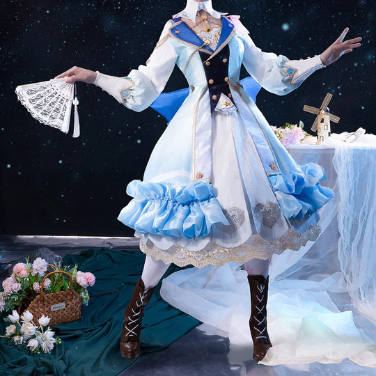 Pre-Sale Genshin Impact Kamisato Ayaka Springbloom Missive Cosplay Costume C07445 Aaa Costumes