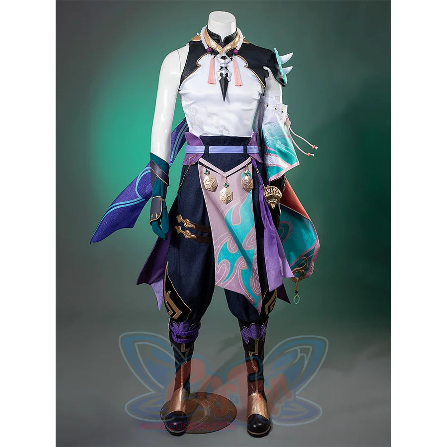 Genshin Impact Xiao Cosplay Costume/Shoes C07487 Aaa Costumes