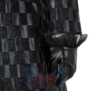 2021 Movie Cruella Estella De Vil Black Leather Outfits Cosplay Costume C00544 Costumes