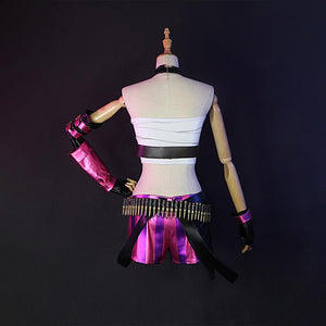 League of Legends the Loose Cannon Jinx Cosplay Costume C00968