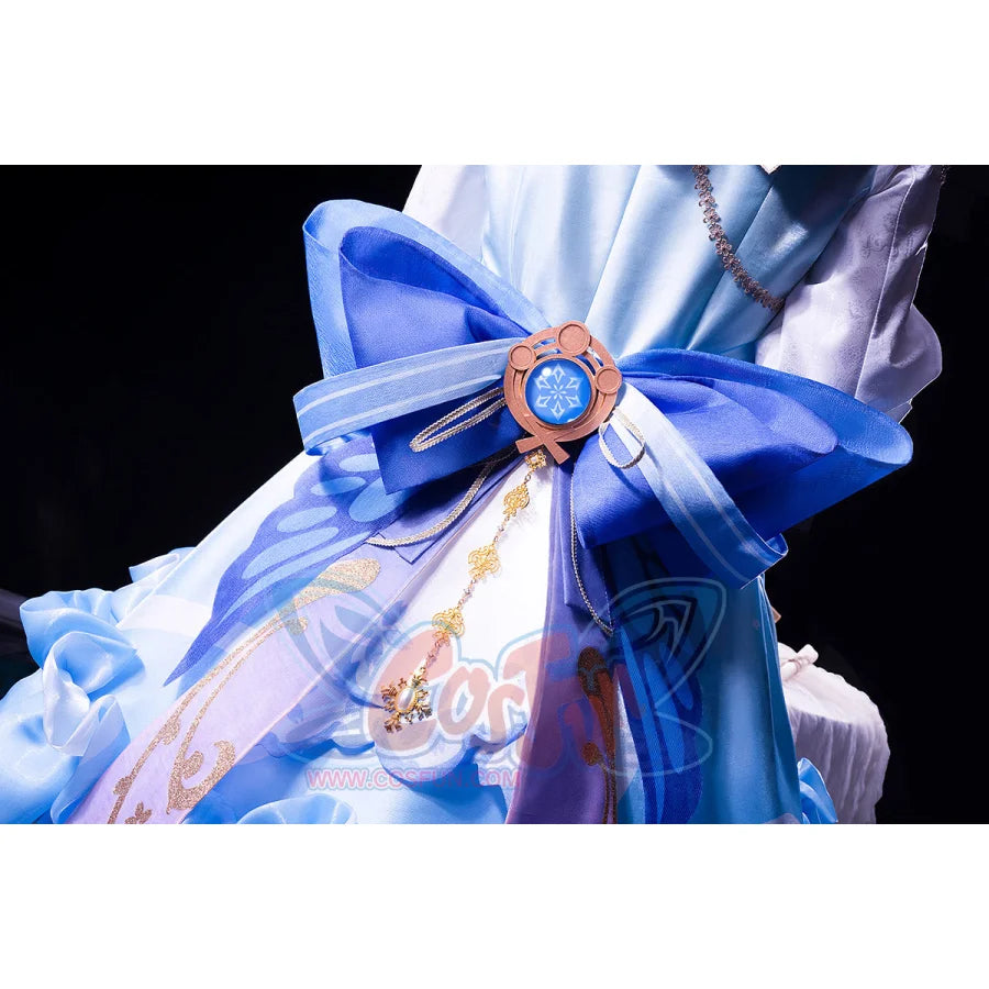 Pre-Sale Genshin Impact Kamisato Ayaka Springbloom Missive Cosplay Costume C07445 Aaa Costumes